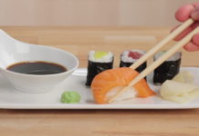 Sushi e salsa di soia