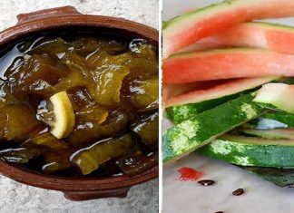 mostarda con le bucce di cocomero