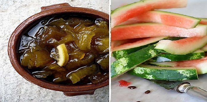 mostarda con le bucce di cocomero