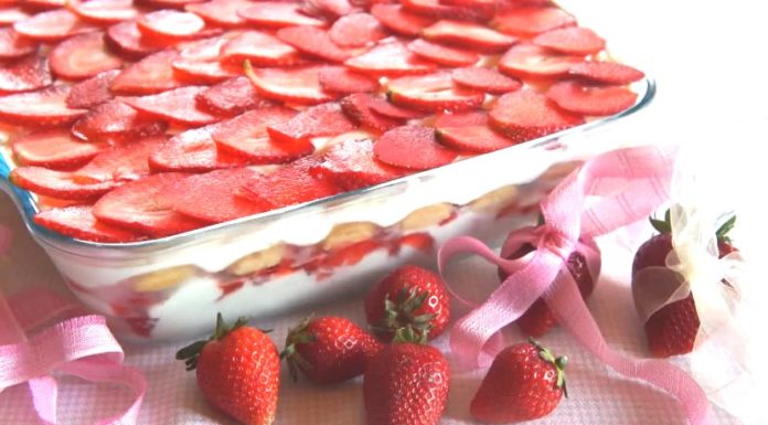 tiramisù alle fragole