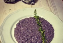 Risotto ai mirtilli e gorgonzola