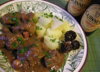 stufato irlandese alla Guinness