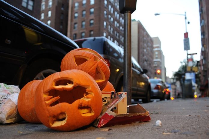 Zucche di Halloween da smaltire Halloween e la