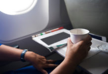 caffè o tè in aereo