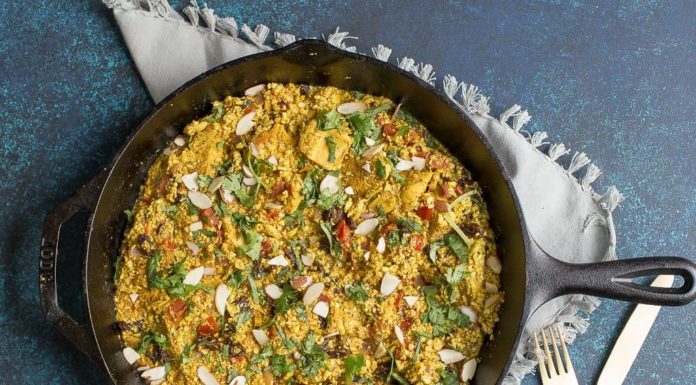 Biryani con pollo alla melissa