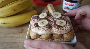 Tiramisù banane e Nutella, nulla di più irresistibile