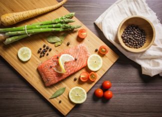 salmone con riso
