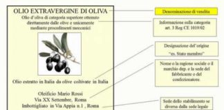 Etichetta olio extra vergine d'oliva, come leggerla