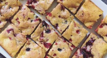 Blondies ai frutti rossi Bimby, una speciale variante dei brownies!