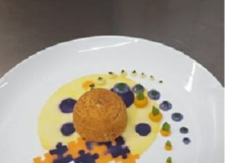 mezze sfere di ricotta