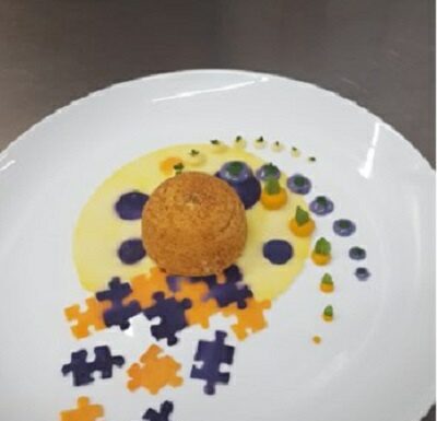 mezze sfere di ricotta