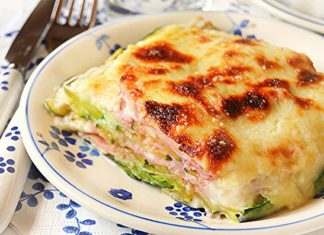 Parmigiana light con zucchine e prosciutto cotto Parmigiana light