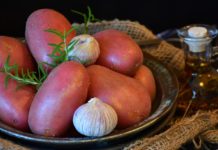 patate rosse al forno con pancetta