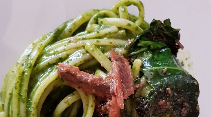 spaghetti con cime di rapa