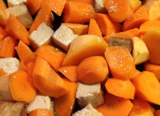 tofu carote e zucchine