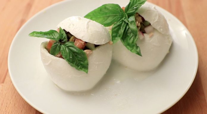 barchette di mozzarella