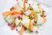 Carpaccio di zucchine e melone