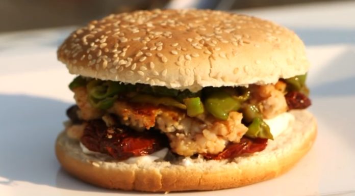 Hamburger di gamberi