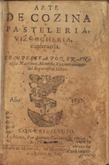 Manuale di cucina di Martinez Montino del 1637