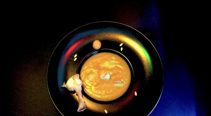 Potage di melone con pollo: la ricetta dello chef Di Meo potage di melone con piccoli polli