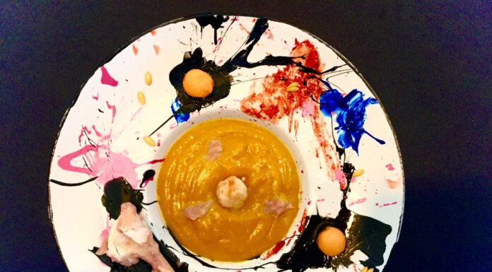 potage di melone e pollo