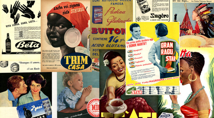 Collage Pubblicità 1950 al 1970
